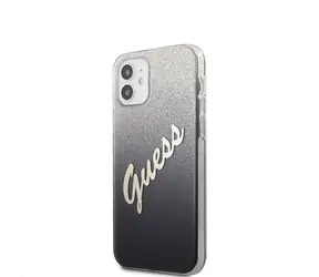 GUESS PC & TPU Vintage Zadní Kryt pro Apple iPhone 12 mini Gradient černá