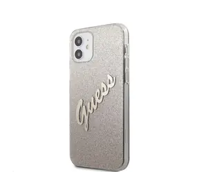 GUESS PC & TPU Vintage Zadní Kryt pro Apple iPhone 12 mini Gradient zlatá
