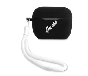 GUESS Vintage Silikonové Pouzdro pro Airpods Pro černá