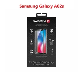SWISSTEN Ultra Durable 3D FULL GLUE Glass pro SAMSUNG GALAXY A02s černá