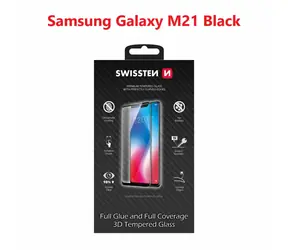 SWISSTEN Ultra Durable 3D FULL GLUE Glass pro SAMSUNG M215 GALAXY M21 černá