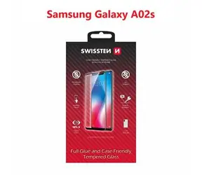 SWISSTEN FULL GLUE COLOR FRAME CASE FRIENDLY sklo pro SAMSUNG GALAXY A02s černá