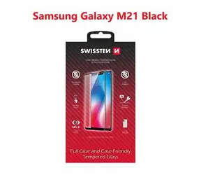 SWISSTEN FULL GLUE COLOR FRAME CASE FRIENDLY sklo pro SAMSUNG M215 GALAXY M21 černá