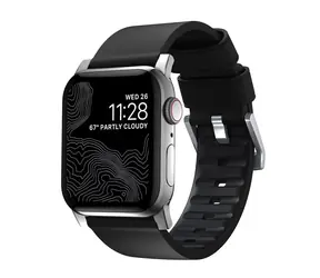 Nomad Active Strap Pro řemínek pro Apple Watch 44 & 42 mm černo-stříbrná