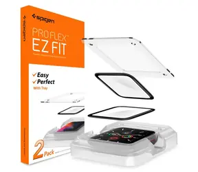 Spigen Pro Flex EZ Fit 2 Pack ochranné sklo s aplikačním nástrojem pro Apple Watch 6 & SE & 5 & 4 44 mm / 2ks