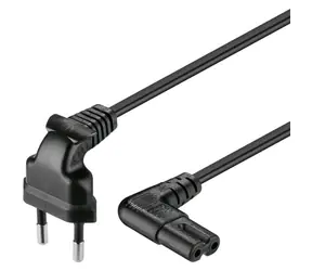Goobay síťový 230V se zahnutými konektory / 2m