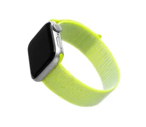 FIXED Nylon Strap Nylonový řemínek pro Apple Watch 40mm & Watch 38mm limetková