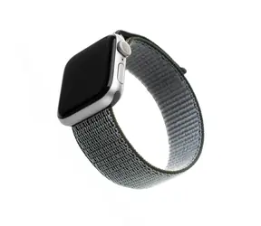 FIXED Nylon Strap Nylonový řemínek pro Apple Watch 40mm & Watch 38mm olivová