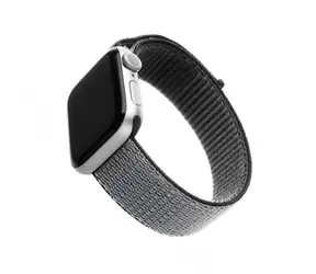 FIXED Nylon Strap Nylonový řemínek pro Apple Watch 40mm & Watch 38mm šedá