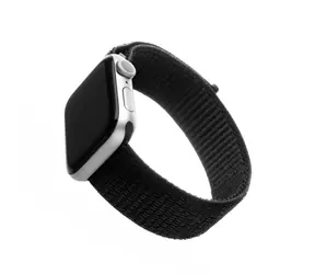 FIXED Nylon Strap Nylonový řemínek pro Apple Watch 44mm & Watch 42mm černá
