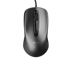Trust Carve Wired Mouse černá / Kancelářská myš / Optická / 1200DPI / 3 tlačítka / USB 