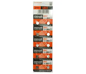Maxell LR41 AG3 / Alkalická knoflíková baterie / 1.5V / cena za 1 ks / baleno po 10ks