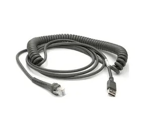ZEBRA USB kabel  (CBA-U29-C15ZBR) / kroucený / stíněný / 4.6m