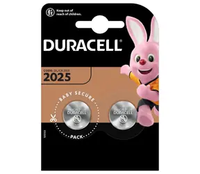 DURACELL - LI knoflíková baterie CR2025 2 ks