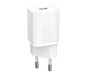 Baseus CCSUP-B02 Super Si Quick Charger USB-C 20W bílá / 5V / 3A