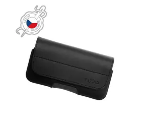 FIXED Posh Horizontální kožené pouzdro se zavíráním velikost 4XL+ černá