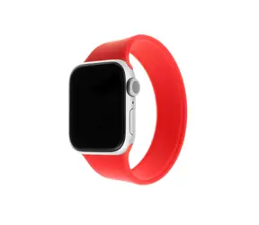 FIXED Silicone Strap Elastický silikonový řemínek pro Apple Watch 38 & 40mm velikost S červená