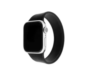 FIXED Silicone Strap Elastický silikonový řemínek pro Apple Watch 38 & 40mm velikost XS černá