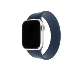 FIXED Silicone Strap Elastický silikonový řemínek pro Apple Watch 42 & 44mm velikost S modrá