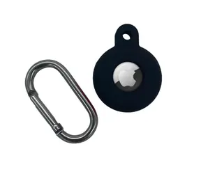 CPA Silikonové pouzdro s háčkem pro Apple AirTag černá