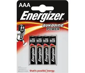 Energizer alkalická baterie AAA LR3 Mircro 1.5V 4 ks