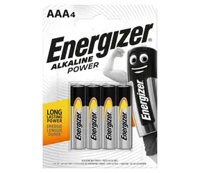 Energizer Alkaline Power Baterie - Mikrotužka AAA 4 ks