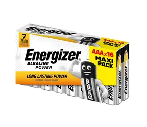 Energizer Alkaline Power Baterie - Mikrotužka AAA Family Pack 16 ks