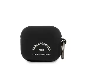 Karl Lagerfeld Rue St Guillaume Silikonové Pouzdro pro Airpods 3 černá