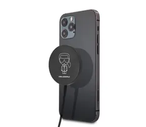 Karl Lagerfeld Outline 15W Wireless Charger Magnetic černá