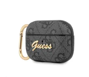 GUESS 4G Script PC&PU Pouzdro pro Apple Airpods Pro šedá