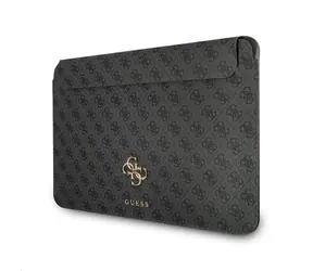 GUESS PU 4G Metal Logo Computer Sleeve 13" šedá