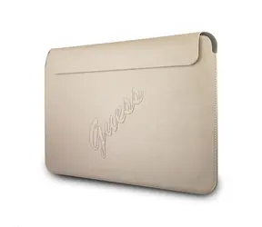 GUESS PU Saffiano Computer Sleeve 13" Light zlatá