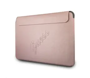 GUESS PU Saffiano Computer Sleeve 13" růžová