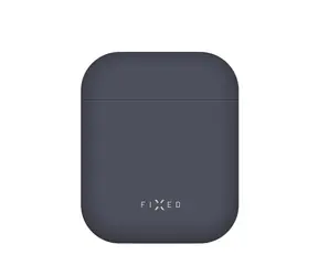 FIXED Silky Ultratenké silikonové pouzdro pro Apple Airpods modrá