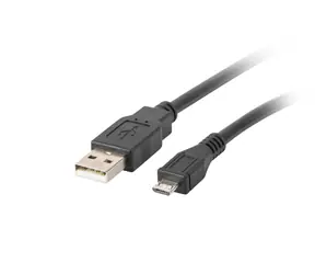 LANBERG Kabel USB 2.0 AM na micro 1.8m černá