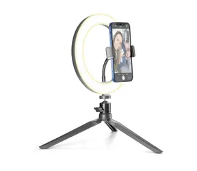 Cellularline Selfie Ring s LED osvětlením pro selfie fotky a videa černá