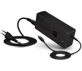 CONNECT IT MacPower univerzální notebookový adaptér černá / 65W / USB-C 