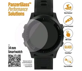 PanzerGlass Tvrzené sklo Case Friendly SMAPP pro SmartWatch 34 mm & Samsung Galaxy Watch3 (45 mm) / číra