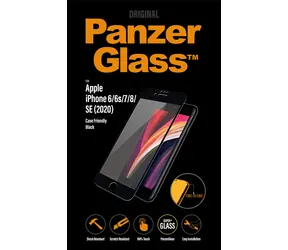 PanzerGlass Tvrzené sklo Case Friendly AB pro Apple iPhone SE 2020 & 8 & 7 & 6s & 6 černá