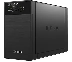 ICY BOX IB-RD3620SU3 černá / externí hliníkový box pro dva 3.5" SATA disky / USB / eSATA
