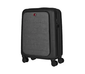 WENGER Syntry Carry-On černo-šedá / cestovní kufr na kolečkách / 44 L / 20x40x55 cm / polykarbonát&ABS
