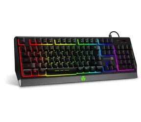 CONNECT IT BATTLE RGB černá / Herní klávesnice / RGB podsvícení / Anti-ghost / USB / CZ + SK layout / 1.8 m