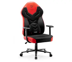 Diablo X-Gamer 2.0 Normal černo-červená/ herní židle / syntetická kůže / pojezdová kolečka / nosnost 150 kg