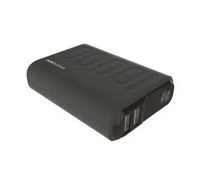 RealPower PB-10000 PD+ zelená / Powerbanka 10000 mAh / USB & USB-C / 12V / 3A