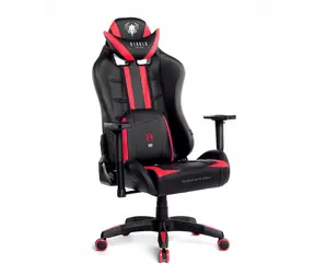 Diablo X-Ray King černo-červená / herní židle / nastavitelná / syntetická kůže / pojezdová kolečka / nosnost 200 kg
