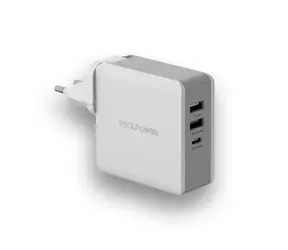 RealPower DeskCharge-65 bílá / USB nabíječka do zásuvky (230 V) / 3 x USB