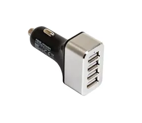RealPower 176636 USB nabíječka do auta / 4x USB/ 2400 mA