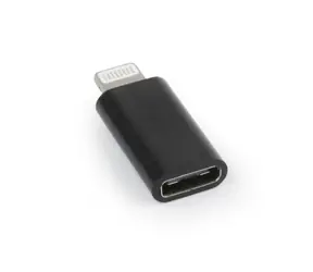 Gembird adaptér Lightning (M) - USB-C (F) černá