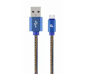 Gembird USB 2.0 A (M) - USB-C (M) kabel 1 m modrá