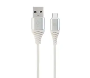 Gembird CC-USB2B-AMCM-1M-BW2 USB-C kabel 1 m bílá / USB 2.0 A (M) - USB-C (M) 